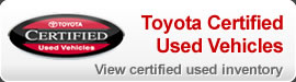 Toyota Certified Used Vehicles