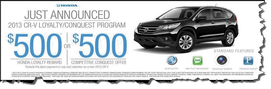 CR-V Loyalty 5/9/13
