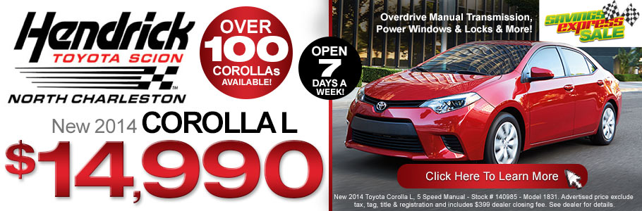 Hyundai North Charleston >> Toyota, Scion New & Used Car Dealer - Serving Charleston & Summerville, SC | Hendrick Toyota ... Hyundai North Charleston >> Toyota, Scion New & Used Car Dealer - Serving Charleston & Summerville, SC | Hendrick Toyota ...