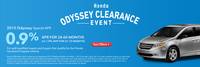 Honda Odyssey Clearance For a limited time Honda Odyssey  Clearance event - save Thousands